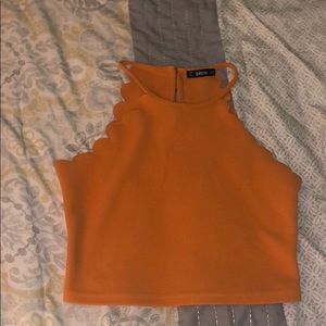 Shein yellow crop top